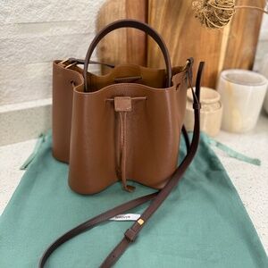 Like new Mlouye Alto Leather Bucket Bag in Praline with Original Dust Bag